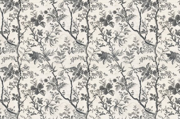 Motif monochromatique avec des branches et des feuilles