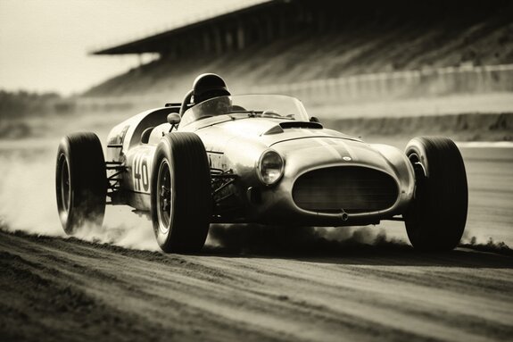 Formule 1 pendant la course sur le circuit