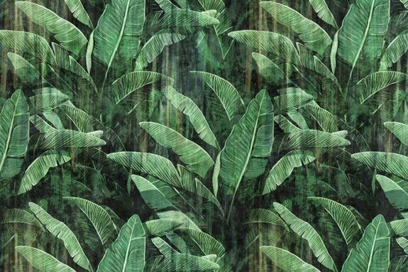 Feuilles tropicales vintage