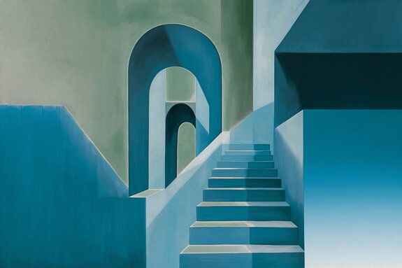 Formes géométriques avec escaliers