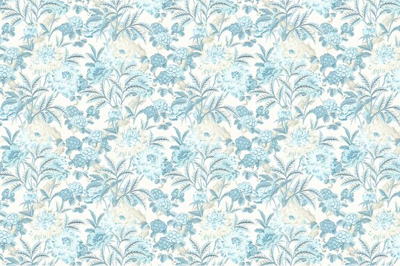 Prairie avec des fleurs bleues sauvages