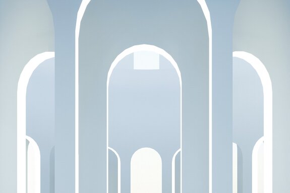 Arches abstraites en nuances de gris