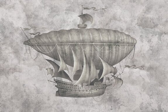 Bateau volant de style vintage