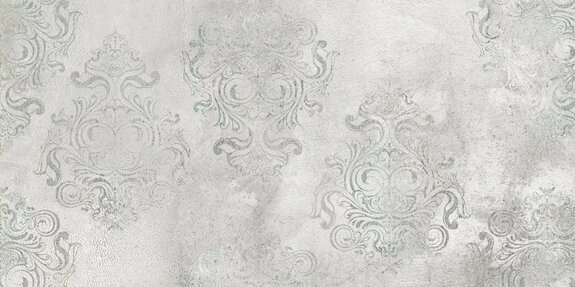 Ornement gris sur béton