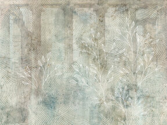 Texture avec motif botanique