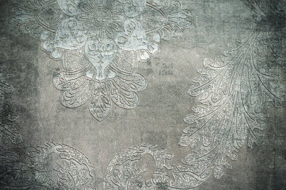 Motif rustique sur un mur en béton