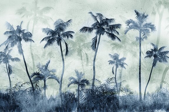 Jungle tropicale sur béton