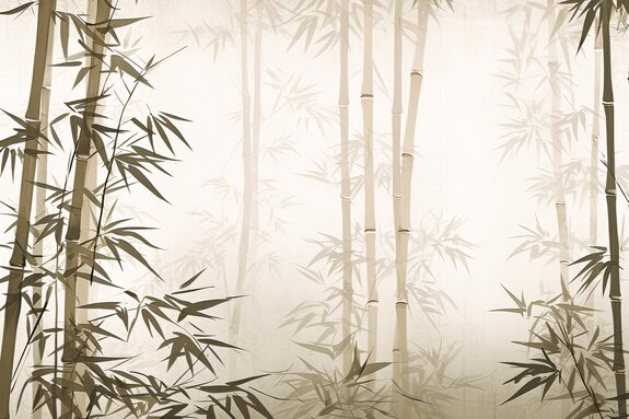 Paysage de forêt de bambous