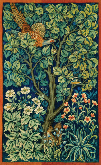 Motif botanique dans le style de william morris