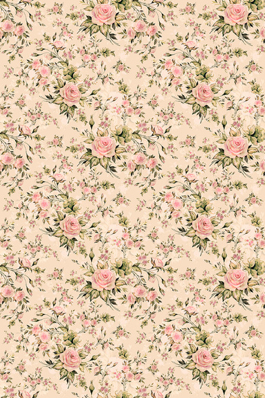 Motif floral dans le style vintage