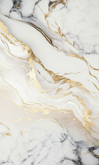 Texture de marbre blanc avec des veines dorées