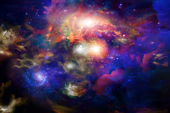 Des étoiles brillantes parmi les nébuleuses