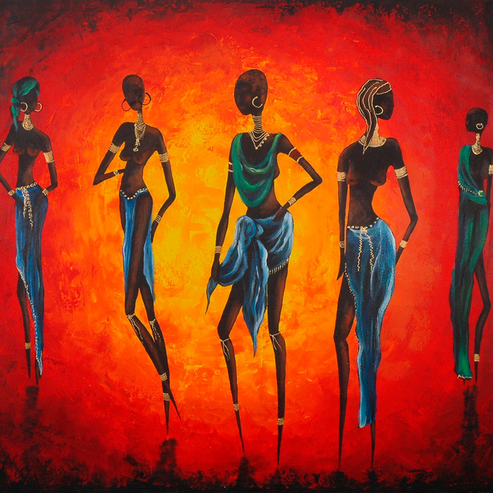 Femmes africaines portant des foulards