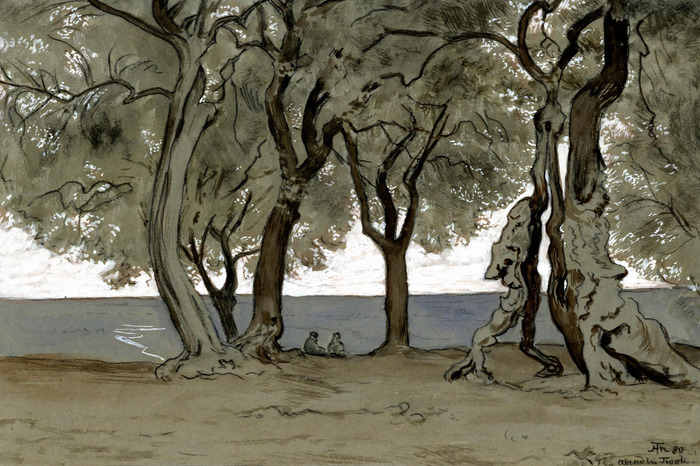 Reproduction du tableau soirée à tivoli