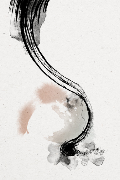 Abstraction avec un coup de pinceau artistique