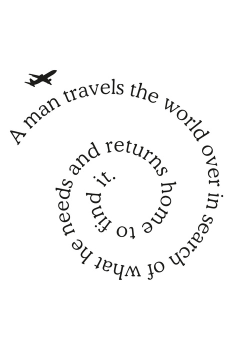 Lettrage en spirale typographique