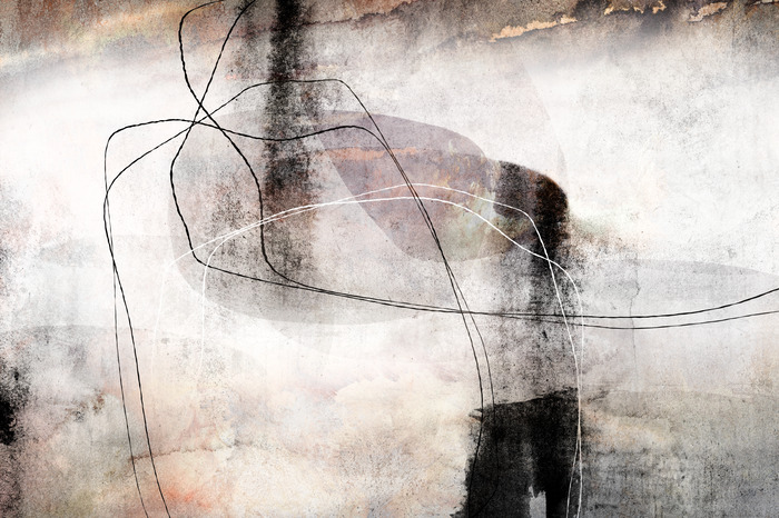 Abstraction de style scandinave avec des lignes