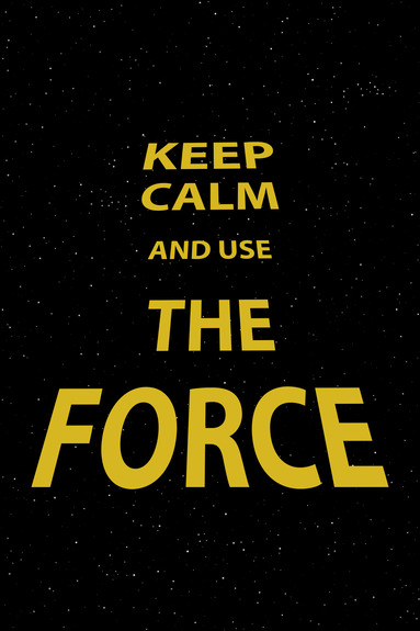 Keep calm and ouse the force (1 part) vertical