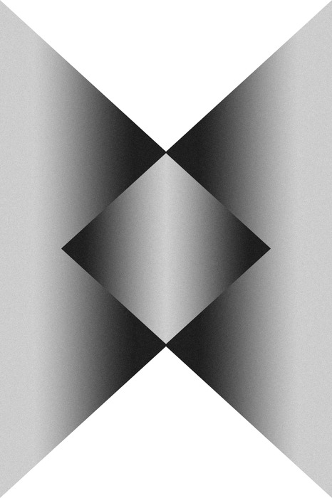 Formes géométriques avec un dégradé noir et blanc