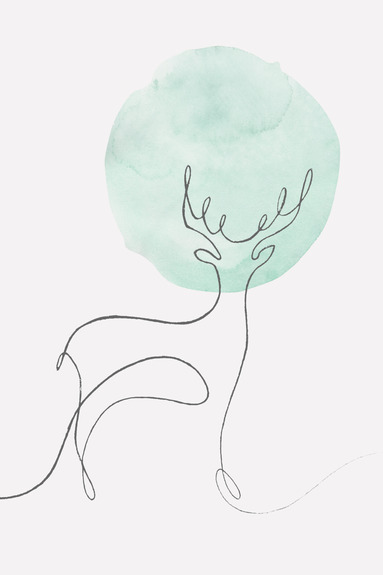 Lunar line (1 part) vertical