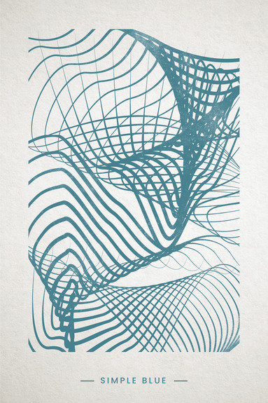 Simple blue (1 part) vertical