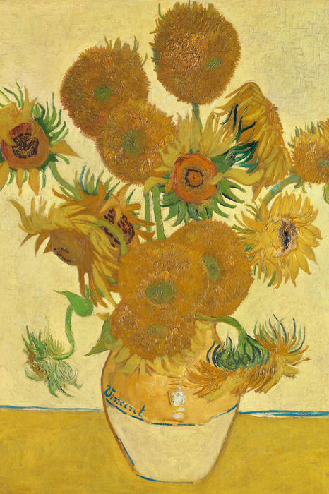 Un bouquet de tournesols dans un vase en porcelaine rétro