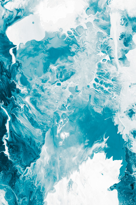 Abstraction bleue et blanche de la mer