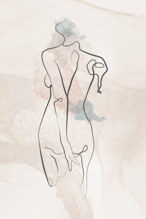 Silhouette féminine minimaliste