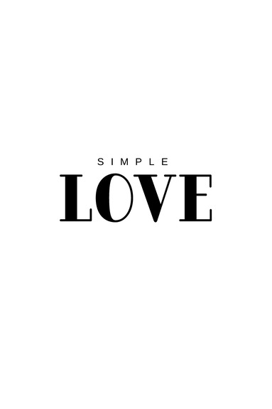 Simple love (1 part) vertical