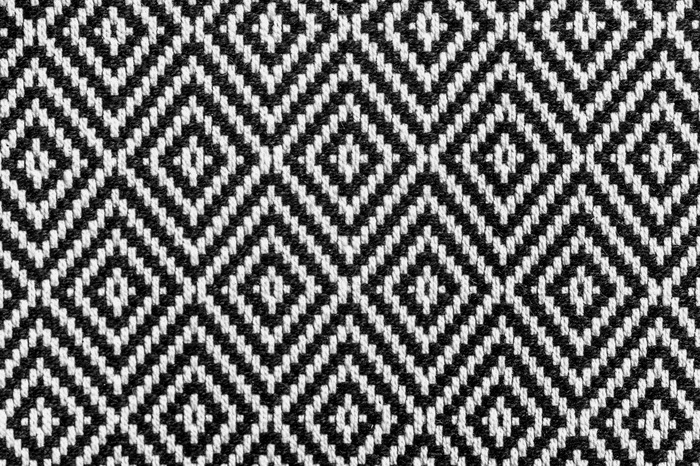 Motif en losange noir et blanc