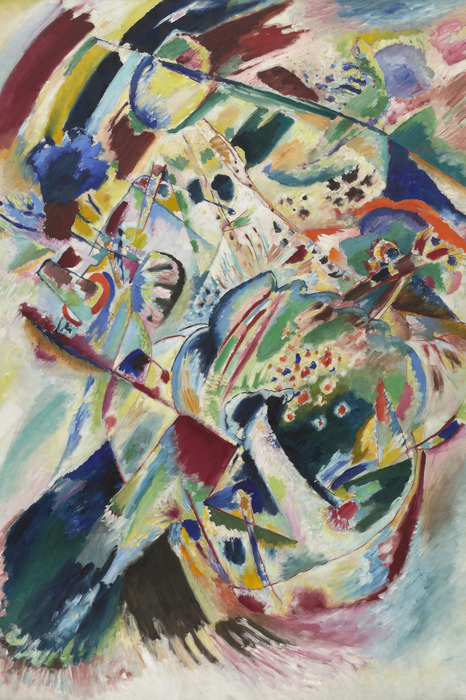 Reproduction du tableau « panneau pour edwin r n° 4 » de wassily kandinsky