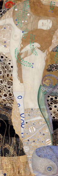 Femme figurative avec des motifs de serpent dans l&#39;art