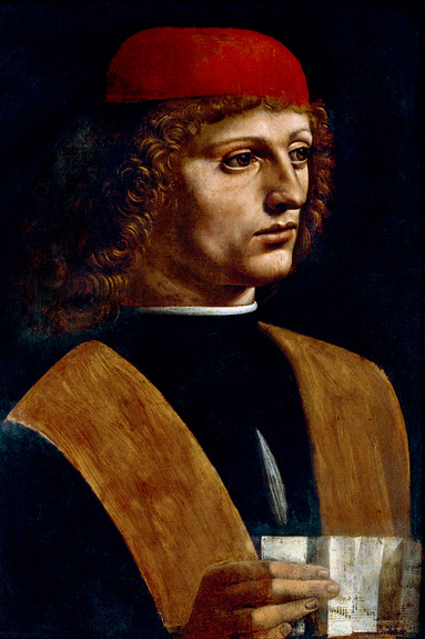 Musicien mystérieux dans un portrait de la renaissance