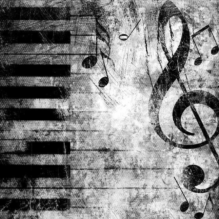 Le monde musical en noir et blanc
