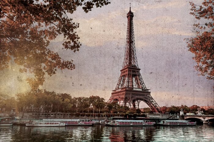 Automne au bord de la seine, en plein cœur de paris
