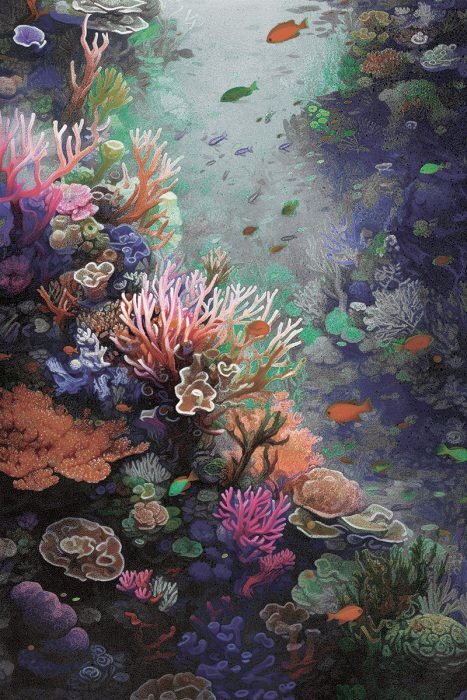 Un récif corallien regorgeant de poissons tropicaux