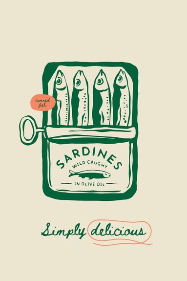 Sardines dans une élégante boîte verte
