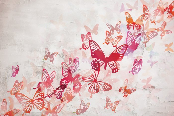 De délicats papillons à l'aquarelle pastel