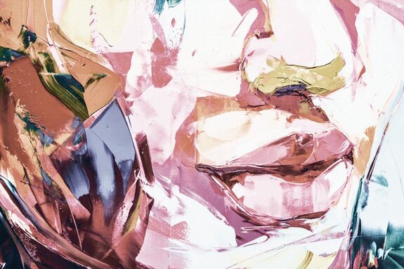 Délicate aquarelle de lèvres de femme