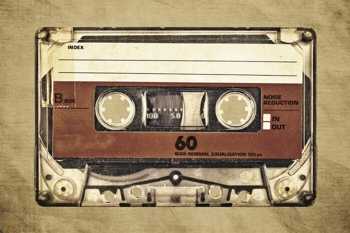 Illustration de cassette vintage