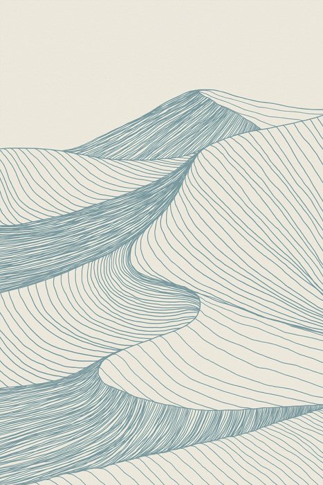 Les contours ondulants du paysage montagneux