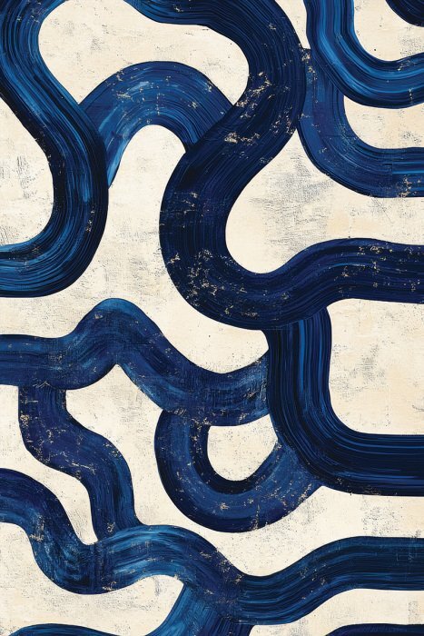 Rayures bleues dynamiques dans l'espace