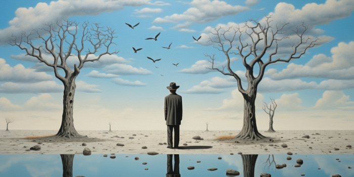 Un homme avec un chapeau et des oiseaux