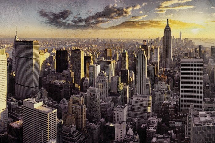 Paysage urbain pittoresque avec ses gratte-ciel