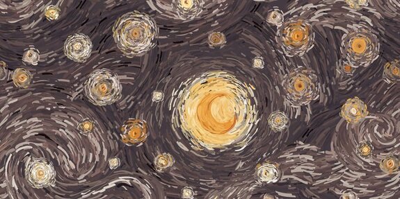 Ciel nocturne magique avec la lune