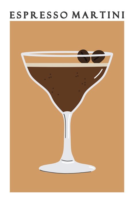 Une boisson au café élégante avec une mousse délicate