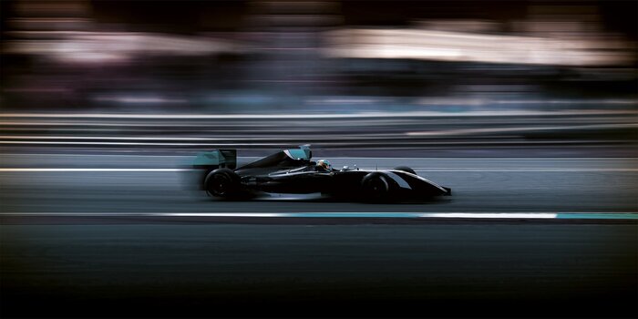 Voiture de sport à dynamique de course