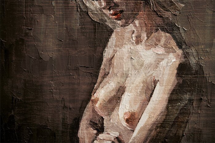 Femme sensuelle à l'aquarelle