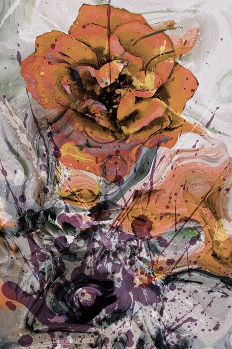 Roses aquarelles aux ombres douces