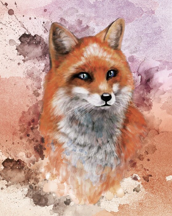 L'univers pictural du renard roux